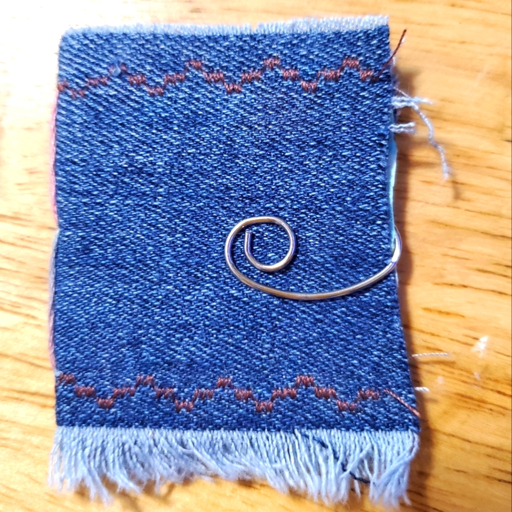 🙏 HAND CRAFTED denim mini notebook junk journal